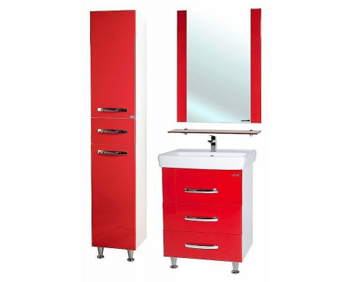 Купить Шкаф пенал Bellezza Рокко 35 4623704090038 Красный Белый в магазине сантехники Santeh-Crystal.ru