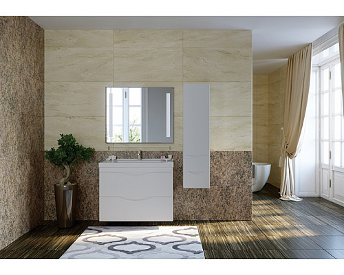 Заказать Шкаф пенал Bellezza Санриса 35 4620104270015 подвесной Белый в магазине сантехники Santeh-Crystal.ru