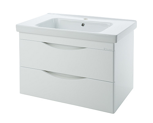 Заказать Тумба под раковину Bellezza Санриса 100 4630117270018 подвесная Белая в магазине сантехники Santeh-Crystal.ru