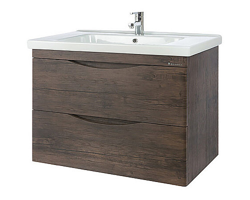 Заказать Тумба под раковину Bellezza Санриса 100 4630117270438 подвесная Орех в магазине сантехники Santeh-Crystal.ru
