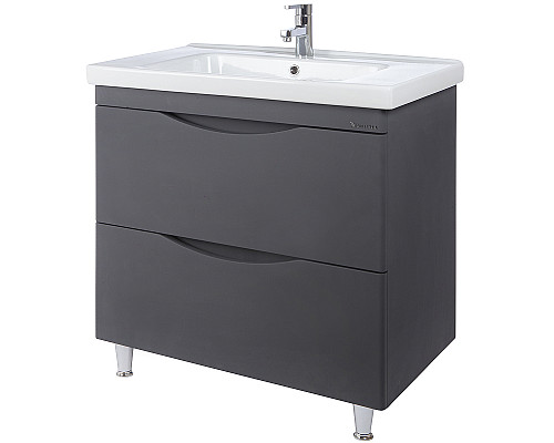 Купить Тумба под раковину Bellezza Санриса 100 (Гармония 100) 4630117110369 Серебро в магазине сантехники Santeh-Crystal.ru