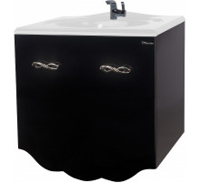 Тумба под раковину Bellezza Версаль 80 4631113130047 подвесная Черная