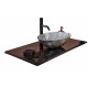 Столешница под раковину Boheme Armadi Art NeoArt 81 857-081-NM цвет Nero Marquina