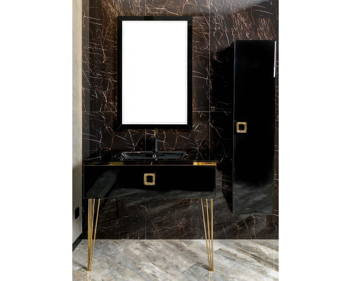 Тумба под раковину Boheme Armadi Art Lucido 80 770-080-B подвесная цвет Черный глянцевый