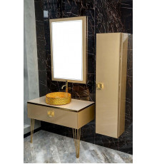 Тумба под раковину Boheme Armadi Art Lucido 100 770-100-Light Gold подвесная цвет Светлое золото
