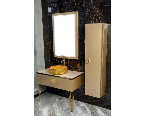 Тумба под раковину Boheme Armadi Art Lucido 100 770-100-Light Gold подвесная цвет Светлое золото