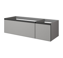 Тумба под раковину Boheme Armadi Art Quatro 2 140 790-M2-140-L-A-LED подвесная цвет Luna профиль Антрацит