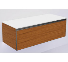 Тумба под раковину Boheme Armadi Art Quatro 1 120 790-M1-120-W-A-LED подвесная цвет Ива профиль Антрацит