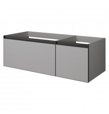 Тумба под раковину Boheme Armadi Art Quatro 2 120 790-M2-120-L-A-LED подвесная цвет Luna профиль Антрацит