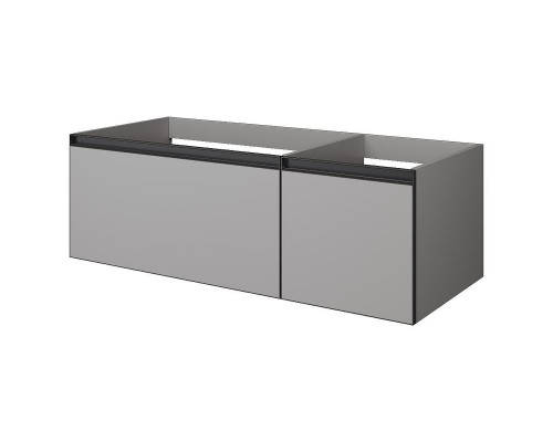 Тумба под раковину Boheme Armadi Art Quatro 2 120 790-M2-120-L-A-LED подвесная цвет Luna профиль Антрацит