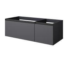 Тумба под раковину Boheme Armadi Art Quatro 2 120 790-M2-120-A-A-LED подвесная цвет Антрацит профиль Антрацит