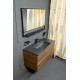 Тумба с раковиной Boheme Armadi Art Vallessi 100 837-100-D+Armadi Art Vallessi 100 838-100-A подвесная Dark Oak