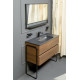 Тумба с раковиной Boheme Armadi Art Vallessi 100 837-100-D+Armadi Art Vallessi 100 838-100-A подвесная Dark Oak