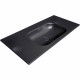 Тумба с раковиной Boheme Armadi Art Vallessi 100 837-100-D+Armadi Art Vallessi 100 838-100-A подвесная Dark Oak