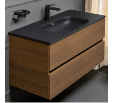 Тумба с раковиной Boheme Armadi Art Vallessi 100 837-100-D+Armadi Art Vallessi 100 838-100-A подвесная Dark Oak