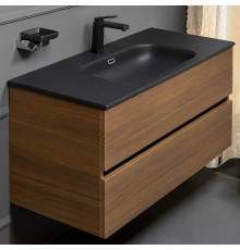 Тумба с раковиной Boheme Armadi Art Vallessi 100 837-100-D+Armadi Art Vallessi 100 838-100-A подвесная Dark Oak