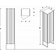 Купить Шкаф пенал Boheme Armadi Art Monaco 35 R 868-CPCR-R Капучино Хром в магазине сантехники Santeh-Crystal.ru