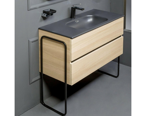 Купить Тумба под раковину Boheme Armadi Art Vallessi 100 837-100-L подвесная Light Oak в магазине сантехники Santeh-Crystal.ru