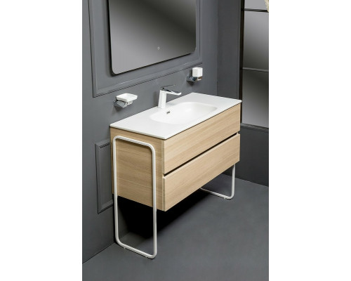 Купить Тумба под раковину Boheme Armadi Art Vallessi 100 837-100-L подвесная Light Oak в магазине сантехники Santeh-Crystal.ru