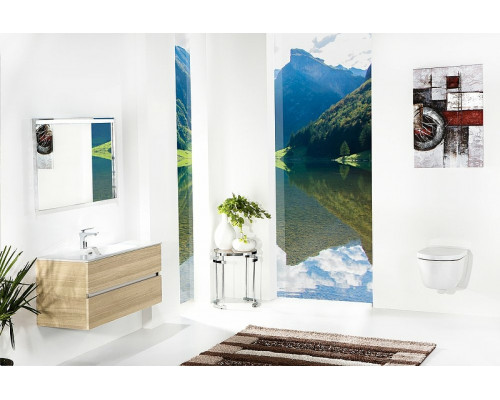 Купить Тумба под раковину Boheme Armadi Art Vallessi 100 837-100-L подвесная Light Oak в магазине сантехники Santeh-Crystal.ru