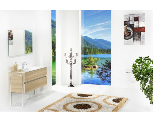 Купить Тумба под раковину Boheme Armadi Art Vallessi 100 837-100-L подвесная Light Oak в магазине сантехники Santeh-Crystal.ru