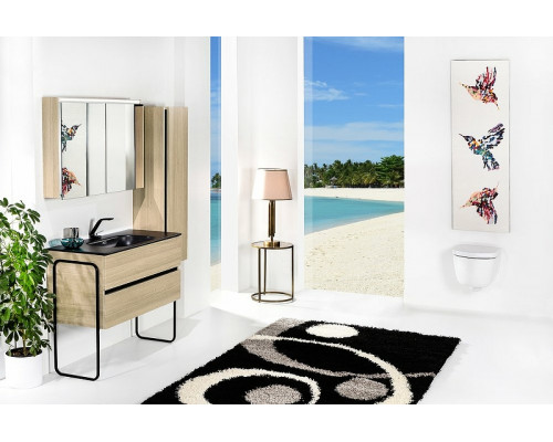 Купить Тумба под раковину Boheme Armadi Art Vallessi 100 837-100-L подвесная Light Oak в магазине сантехники Santeh-Crystal.ru