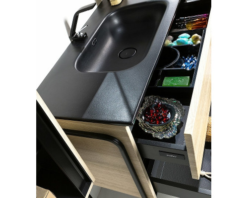 Купить Тумба под раковину Boheme Armadi Art Vallessi 100 837-100-L подвесная Light Oak в магазине сантехники Santeh-Crystal.ru