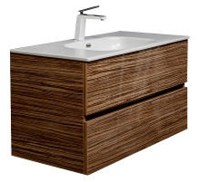 Тумба под раковину Boheme Armadi Art Vallessi 100 837-100-Z подвесная Zebrano