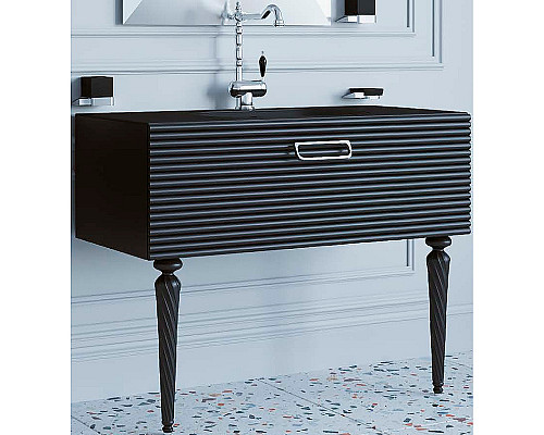 Santeh-Crystal.ru: Тумба под раковину Boheme Armadi Art Vallessi Avangarde Linea 100 842-100-BCR подвесная Черная Хром Приобрести Тумба под раковину Boheme Armadi Art Vallessi Avangarde Linea 100 842-100-BCR подвесная Черная Хром в магазине сантехники Santeh-Crystal.ru