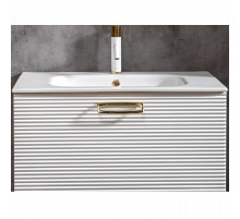 Тумба под раковину Boheme Armadi Art Vallessi Avangarde Linea 80 842-080-WG подвесная Белая Золото