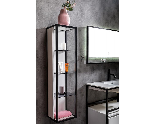 Шкаф пенал Boheme Armadi Art Loft 30 896-W подвесной Белый Черный