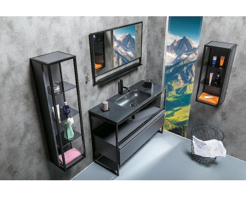Шкаф пенал Boheme Armadi Art Loft 30 895-A подвесной Антрацит Черный