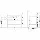 Приобрести Тумба Boheme Armadi Art Loft 100 894-100-W подвесная Белая в магазине сантехники Santeh-Crystal.ru