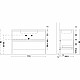 Купить Тумба Boheme Armadi Art Loft 120 894-120-A подвесная Антрацит в магазине сантехники Santeh-Crystal.ru