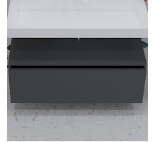 Тумба Boheme Armadi Art Vallessi UNO-S 100 897-100-A glossy подвесная Антрацит глянец