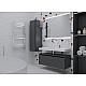 Купить Тумба Boheme Armadi Art Vallessi UNO-S 100 897-100-A glossy подвесная Антрацит глянец в магазине сантехники Santeh-Crystal.ru