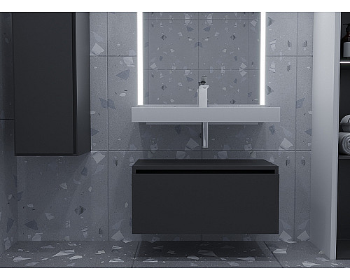 Santeh-Crystal.ru: Тумба Boheme Armadi Art Vallessi UNO-S 80 897-080-A mat подвесная Антрацит матовый Купить Тумба Boheme Armadi Art Vallessi UNO-S 80 897-080-A mat подвесная Антрацит матовый в магазине сантехники Santeh-Crystal.ru