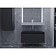 Купить Тумба Boheme Armadi Art Vallessi UNO-S 80 897-080-A mat подвесная Антрацит матовый в магазине сантехники Santeh-Crystal.ru