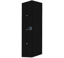 Шкаф пенал Boheme Armadi Art Vallessi Avantgarde Piazza 35 844-BCR подвесной Черный Хром