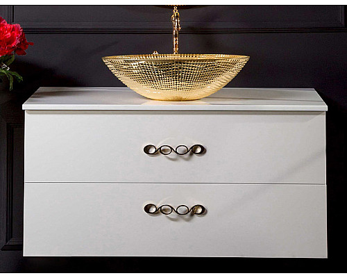 Приобрести Тумба под раковину Boheme Armadi Art NeoArt 110 831-110-WH подвесная White в магазине сантехники Santeh-Crystal.ru