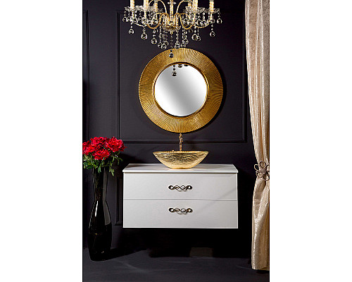 Приобрести Тумба под раковину Boheme Armadi Art NeoArt 110 831-110-WH подвесная White в магазине сантехники Santeh-Crystal.ru