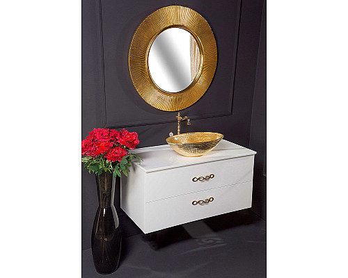 Приобрести Тумба под раковину Boheme Armadi Art NeoArt 110 831-110-WH подвесная White в магазине сантехники Santeh-Crystal.ru