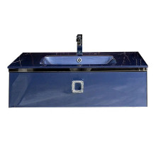 Тумба под раковину Boheme Armadi Art Lucido 100 770-100-BL подвесная Насыщенный синий