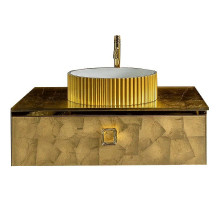 Тумба под раковину Boheme Armadi Art Lucido 100 770-100-Foil подвесная Поталь