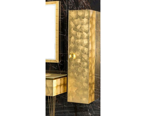 Купить Шкаф пенал Boheme Armadi Art Lucido 35 772-Foil подвесной Поталь в магазине сантехники Santeh-Crystal.ru