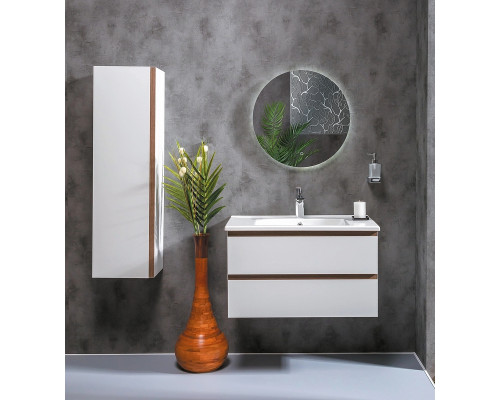 Заказать Шкаф пенал Boheme Armadi Art Capolda 35 849-120-WW подвесной Белый Дерево в магазине сантехники Santeh-Crystal.ru