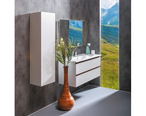 Заказать Шкаф пенал Boheme Armadi Art Capolda 35 849-120-WW подвесной Белый Дерево в магазине сантехники Santeh-Crystal.ru