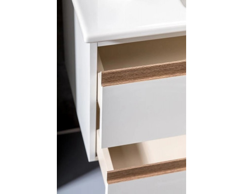 Приобрести Тумба под раковину Boheme Armadi Art Capolda 100 849-100-WW подвесная Белая Дерево в магазине сантехники Santeh-Crystal.ru