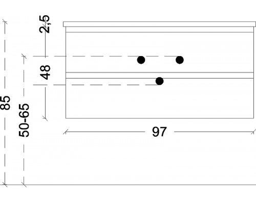 Приобрести Тумба под раковину Boheme Armadi Art Capolda 100 849-100-WW подвесная Белая Дерево в магазине сантехники Santeh-Crystal.ru
