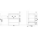 Заказать Тумба Boheme Armadi Art Loft 80 894-080-L подвесная Light Wood в магазине сантехники Santeh-Crystal.ru